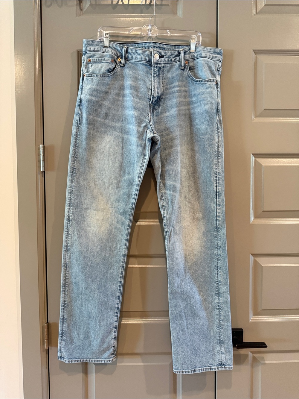 American Eagle Outfitters Light Blue Original Straight Jeans 36 x 34